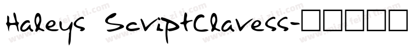 Haleys ScriptClaress字体转换
